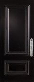 Steel Stanguard Maxi Mold, Max Steel Door Pre-Finished Stancoat Black 36 In. x 80 In. Left Hand Hinge