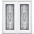 68"x80"x4 9/16" Providence Antique Black Full Lite Left Hand Entry Door with Brickmould