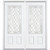 68"x80"x4 9/16" Halifax Nickel 3/4 Lite Left Hand Entry Door with Brickmould