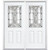 64"x80"x4 9/16" Chatham Antique Black Half Lite Left Hand Entry Door with Brickmould
