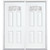 72"x80"x4 9/16" Halifax Nickel Camber Fan Lite Right Hand Entry Door with Brickmould