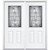 68"x80"x4 9/16" Providence Antique Black Half Lite Left Hand Entry Door with Brickmould