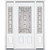 65"x80"x6 9/16" Elmhurst Antique Black 3/4 Lite Left Hand Entry Door with Brickmould