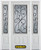 64 In. x 82 In. 3/4 Lite 2-Panel Pre-Finished White Steel Entry Door with Sidelites and Brickmould