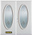 74 In. x 82 In. Full Oval Lite Pre-Finished White Double Steel Entry Door with Astragal and Brickmould