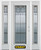 64 In. x 82 In. Full Lite Pre-Finished White Steel Entry Door with Sidelites and Brickmould