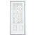 34 In. x 80 In. x 6 9/16 In. Halifax Nickel 3/4 Lite Right Hand Entry Door with Brickmould