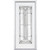 36 In. x 80 In. x 6 9/16 In. Chatham Antique Black Full Lite Left Hand Entry Door with Brickmould