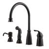 Avalon Lead Free Single Control High-Arc Kitchen Faucet in Tuscan Bronze