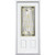 34 In. x 80 In. x 6 9/16 In. Providence Brass 3/4 Lite Left Hand Entry Door with Brickmould