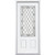 36 In. x 80 In. x 4 9/16 In. Halifax Antique Black 3/4 Lite Left Hand Entry Door with Brickmould