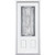 32 In. x 80 In. x 6 9/16 In. Providence Nickel 3/4 Lite Right Hand Entry Door with Brickmould