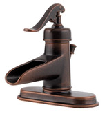 Ashfield Lead Free Single Control Trough Lavatory Faucet in Rustic Bronze