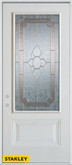 Traditional 3/4 Lite 1-Panel White 36 In. x 80 In. Steel Entry Door - Right Inswing