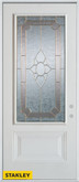 Traditional 3/4 Lite 1-Panel White 36 In. x 80 In. Steel Entry Door - Left Inswing
