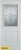 Traditional 1/2 Lite 1-Panel White 32 In. x 80 In. Steel Entry Door - Right Inswing