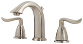 Santiago Lead Free 8 Inch Widespread Lavatory Faucet in Brushed Nickel