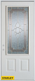 Traditional 3/4 Lite 2-Panel White 34 In. x 80 In. Steel Entry Door - Right Inswing