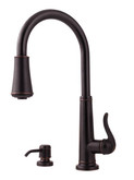 Ashfield Lead Free Pull-Down Kitchen Faucet in Tuscan Bronze