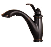 Marielle Lead Free One or Three-Hole Pull-Out Kitchen Faucet in Tuscan Bronze