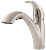 Parisa Lead Free Pull-Out Kitchen Faucet in Stainless Steel