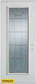 Geometric Full Lite White 32 In. x 80 In. Steel Entry Door - Left Inswing