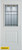 Architectural Patina 1/2 Lite 1-Panel White 32 In. x 80 In. Steel Entry Door - Left Inswing