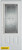 Neo-Deco Zinc 3/4 Lite 2-Panel White 32 In. x 80 In. Steel Entry Door - Right Inswing