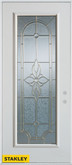 Traditional Zinc Full Lite White 36 In. x 80 In. Steel Entry Door - Left Inswing