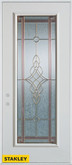 Art Deco Patina Full Lite White 32 In. x 80 In. Steel Entry Door - Right Inswing