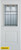 Architectural Patina 1/2 lite 1-Panel White 32 In. x 80 In. Steel Entry Door - Right Inswing