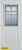 Architectural Patina 1/2 Lite 1-Panel White 32 In. x 80 In. Steel Entry Door - Right Inswing