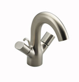 Oblo Two-Handle Monoblock Lavatory Faucet In Vibrant Brushed Nickel