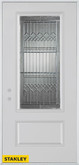 Lanza 3/4 Lite Zinc 1-Panel White 36 In. x 80 In. Steel Entry Door - Right Inswing
