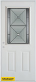 Bellochio Patina 1/2 Lite 2-Panel White 36 In. x 80 In. Steel Entry Door - Right Inswing