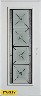 Bellochio Patina Full Lite White 32 In. x 80 In. Steel Entry Door - Left Inswing