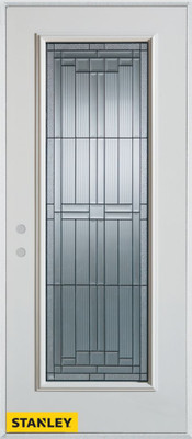 Architectural Zinc Full Lite White 34 In. x 80 In. Steel Entry Door - Right Inswing