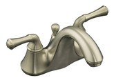 Forté Centerset Lavatory Faucet With Traditional Lever Handles In Vibrant Brushed Nickel