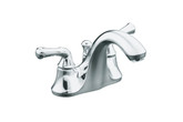 Forté Centerset Lavatory Faucet With Traditional Lever Handles In Polished Chrome
