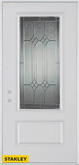 Orleans Patina 3/4 Lite 1-Panel White 36 In. x 80 In. Steel Entry Door - Right Inswing