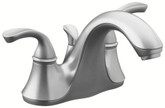 Forté Centerset Lavatory Faucet With Sculpted Lever Handles In Brushed Chrome