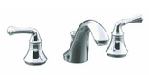 Forté Widespread Lavatory Faucet With Traditional Lever Handles In Polished Chrome