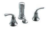 Forté Bidet Faucet With Sculpted Lever Handles In Polished Chrome
