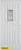 Art Deco Rectangular Lite 12-Panel White 32 In. x 80 In. Steel Entry Door - Left Inswing
