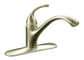 Forté Single-Control Kitchen Sink Faucet With Escutcheon And Lever Handle In Vibrant Brushed Nickel