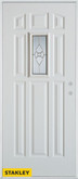 Traditional 9-Panel White 36 In. x 80 In. Steel Entry Door - Left Inswing