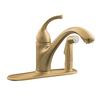 Forté Single-Control Kitchen Sink Faucet With Sidespray In Escutcheon And Lever Handle In Vibrant Brushed Bronze
