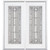 72"x80"x4 9/16" Elmhurst Antique Black Camber Full Lite Right Hand Entry Door with Brickmould