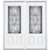 72"x80"x6 9/16" Providence Antique Black 3/4 Lite Right Hand Entry Door with Brickmould