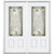 64"x80"x6 9/16" Providence Brass 3/4 Lite Right Hand Entry Door with Brickmould